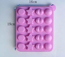 20 Holes Silicone Mold Cake Mold Baking Chocolate Ice Lattice Bakeware Mold N4