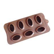 Coffee Beans Plump Lips Silicone Cake Mold Pan 8.4"x4.1"x0.98" Color At Random N2