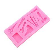 Hammer Wrench Shape Silicone Fondant Mold, Baking Tools, Cake Decorating Molds, Sugarcraft DIY Yihuily N2