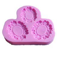Click Down Silicone Mould Cake Decoration Tool Fondant Mold Mini Mirror Frames Shape Design