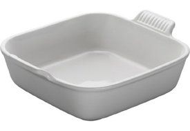 Le Creuset Heritage Stoneware 8" Square Dish, White