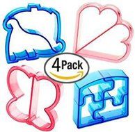 Sell4Style Kids Sandwich Cutter Set of 4 - Sandwich and Bread Crust Cutters in 4 Cute Shapes