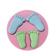 "dipshop 3D Little Baby Feet Silicone Fondant Mold Chocolate Soap Mould" shopping N2