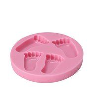 "dipshop 3D Little Baby Feet Silicone Fondant Mold Chocolate Soap Mould" shopping N5