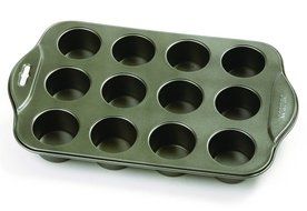 Kitchen, Dining &amp; Bar Nonstick 12 Mini Cup Cheesecake Pan-muffins, quiche, tartlets