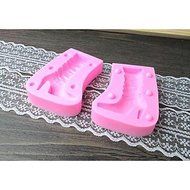 QINF Boots Fondant Cake Chocolate Resin Clay Candy Silicone Mold,L7.3m*W5cm*H2.8cm N3