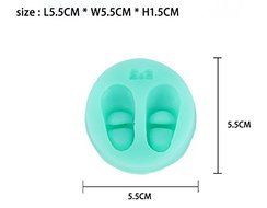 Anyana Silicone Fondant Mold Cake Decorating Pastry Gum Pastry Tool Lasion&quot; Shoes Mould N3