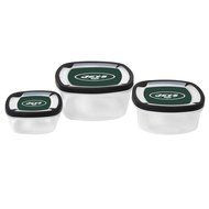 NFL Nesting Square Containers, 7.2-Cup; 3.5-Cup; 2.1-Cup, Clear, Piece of 3 N23