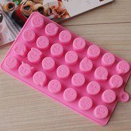Funbase DIY Chocolate Cake Ice Cube Tray 28 Styles Emoji Silicone Mold N3