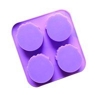 4 Angel Bell Silicone Cake Mold Pan 7.4&quot;x6.8&quot;x1.1&quot; Color At Random N2