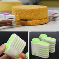 Lariy 1 Pair Kitchen DIY Cake Tools Bread Cutter 5 Layers Bread Slicer Cutting Fixator