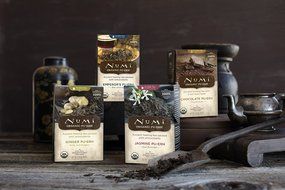 Numi Organic Chocolate Pu-erh Tea, Full Leaf Black Pu-erh Tea, 16 Count Tea Bags N5