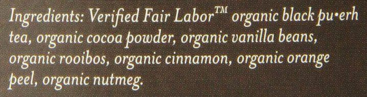 Numi Organic Chocolate Pu-erh Tea, Full Leaf Black Pu-erh Tea, 16 Count Tea Bags N6