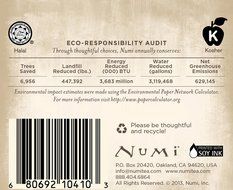 Numi Organic Chocolate Pu-erh Tea, Full Leaf Black Pu-erh Tea, 16 Count Tea Bags N12