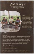Numi Organic Chocolate Pu-erh Tea, Full Leaf Black Pu-erh Tea, 16 Count Tea Bags N16