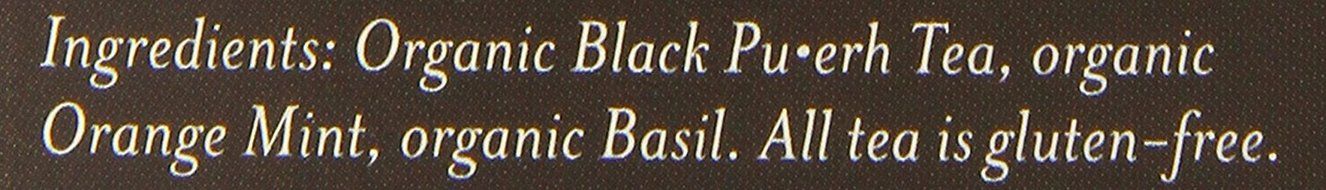 Numi Organic Chocolate Pu-erh Tea, Full Leaf Black Pu-erh Tea, 16 Count Tea Bags N20