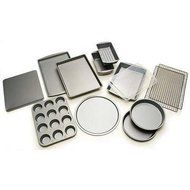 12-Piece Heavy-duty Steel Bakeware Set, Gray