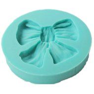 DUFUSTORE 1pc Silicon Round Bowknot Fondant Cake Sugarcraft Decorating Mold Tools