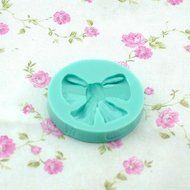 DUFUSTORE 1pc Silicon Round Bowknot Fondant Cake Sugarcraft Decorating Mold Tools N5
