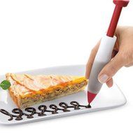 Decize Silicone Food Writing Pen For Biscuits Pastries Chocolate Cake With Cream Decorated-Random Color N4