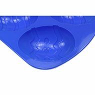 Great Value Blue 6 Holds Silicone Egg Cocoon Shape Cake Mold N2