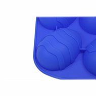 Great Value Blue 6 Holds Silicone Egg Cocoon Shape Cake Mold N3