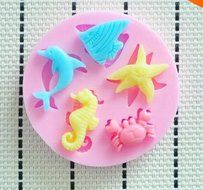 2014 NEW Marine Animals Silicone Mold,fondant Cake Decorating Tools,molde De Silicone,silicone Cake Mold N3