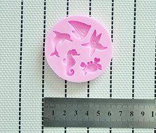 2014 NEW Marine Animals Silicone Mold,fondant Cake Decorating Tools,molde De Silicone,silicone Cake Mold N4