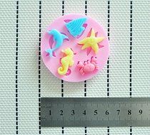 2014 NEW Marine Animals Silicone Mold,fondant Cake Decorating Tools,molde De Silicone,silicone Cake Mold N6