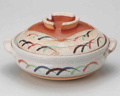 Musashino for 6-8 persons 15inch Donabe Japanese Hot pot Beige Ceramic Made in Japan