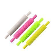 RadiantOrchid 1Pc Colorful Rolling Pin Fondant Cake Sugarcraft Embossed Decor Mold Gum Paste Tools Diamond N2