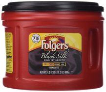 Folgers Black Silk Ground Coffee, 24.2 Ounce