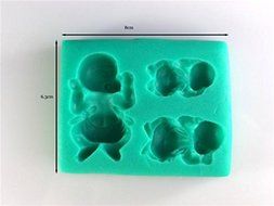 3 Holes Baby Shaped Silicone 3d Mold Cookware Dining Bar Non-stick Cake Decorating Fondant Soap Mold N2