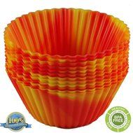 The Original Premium Quality Tie Dye Silicone Cupcake Liners / Reusable Baking Cups - Environmentally Friendly... N8
