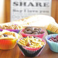 The Original Premium Quality Tie Dye Silicone Cupcake Liners / Reusable Baking Cups - Environmentally Friendly... N14
