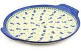 Polmedia Polish Pottery 13-inch Stoneware Platter H9918E Hand Painted from Ceramika Artystyczna in Boleslawiec... N4