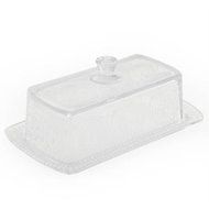 The Pioneer Woman Adeline Glass Butter Dish with Salt And Pepper Shaker Set, Clear N2