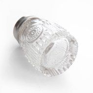The Pioneer Woman Adeline Glass Butter Dish with Salt And Pepper Shaker Set, Clear N4
