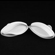DUFUSTORE 2 x Lily Shape Cookie Pastry Plunger Cutter Sugarcraft Cake Decorating Tools N3