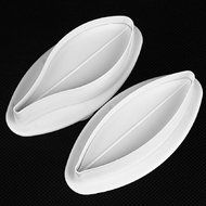 DUFUSTORE 2 x Lily Shape Cookie Pastry Plunger Cutter Sugarcraft Cake Decorating Tools N5