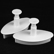 DUFUSTORE 2 x Lily Shape Cookie Pastry Plunger Cutter Sugarcraft Cake Decorating Tools N6