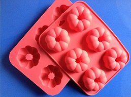 Creativemoldstore 1pcs New style Pumpkin Flowers (HY1-146) Food Grade Silicone Cake/Jelly/Pudding/Ice DIY Mold
