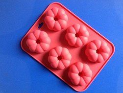 Creativemoldstore 1pcs New style Pumpkin Flowers (HY1-146) Food Grade Silicone Cake/Jelly/Pudding/Ice DIY Mold N2