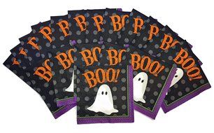 Halloween Cupcake Bundle 3pc Bundled Set including toppers, picks, liners, napkins with Bonus Ghost Light-up Pin... N2
