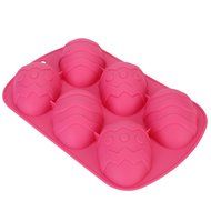 Pink Easter Egg Chocolate Mould Mold Cake Candy Baking Silicone Tray Pan N2