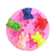 Pretty Bear Silicone Mould Fondant Sugar Craft Molds DIY Cake Decorating
