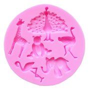 Allforhome(TM) 6 Cavity Animal Cake Decoration Moulds Silicone Cake Chocolate Fondant Mold Sugar paste Sugar Craft...