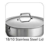 Premium Stainless Steel Casserole Tri-Ply Base, 5 Quart N2
