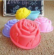 New Silicone Rose Shape Cake Cup Bakeware Muffin Mold Jelly Pullding Modelling Kitchen Cooking Tools Cake Decorating...