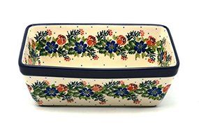 Polish Pottery Baker - Loaf Dish - Garden Party